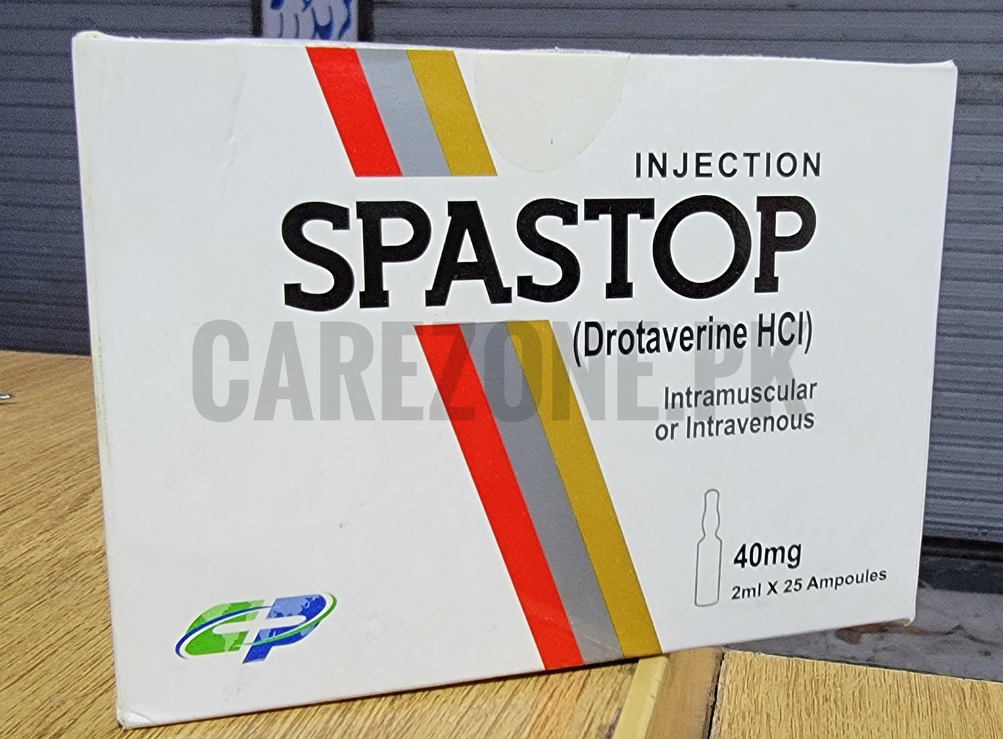 Spastop Injection 40mg/2ml (Drotaverine HCl) – 2ml x 25 Ampoules | Antispasmodic for Pain & Cramps