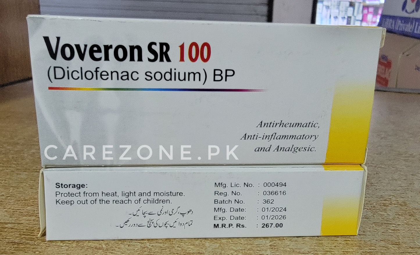 Voveron SR 100 – Diclofenac Sodium BP | Pain Relief, Anti-inflammatory & Analgesic