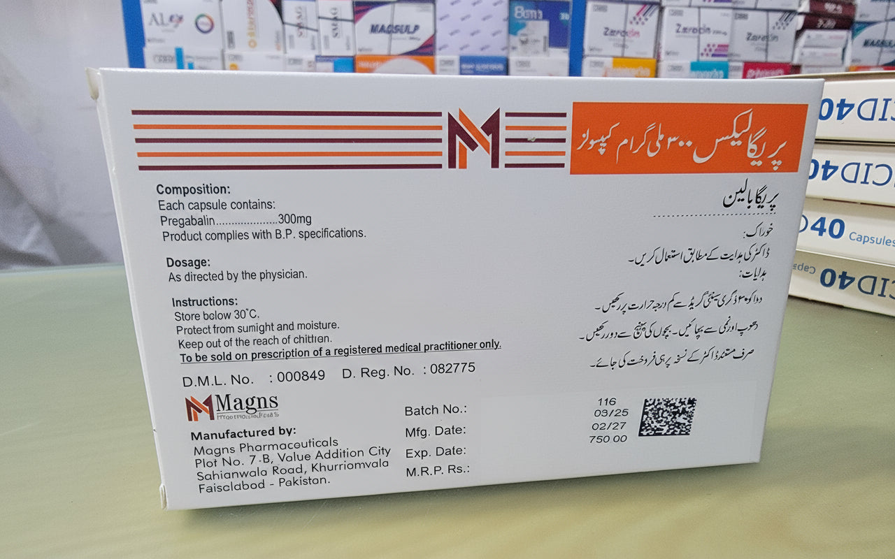Pregalax 300mg Capsule – Pregabalin – 14 Capsules | Nerve Pain & Anxiety Relief Supplement