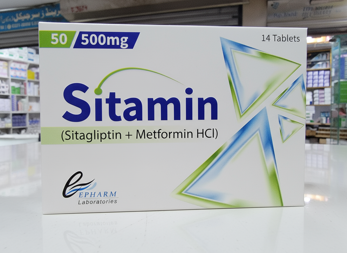 Sitamin Tablets 50/500mg (Sitagliptin + Metformin HCl) – Diabetes Control & Blood Sugar Management | 14 Tablets | Sitamin Price in Pakistan
