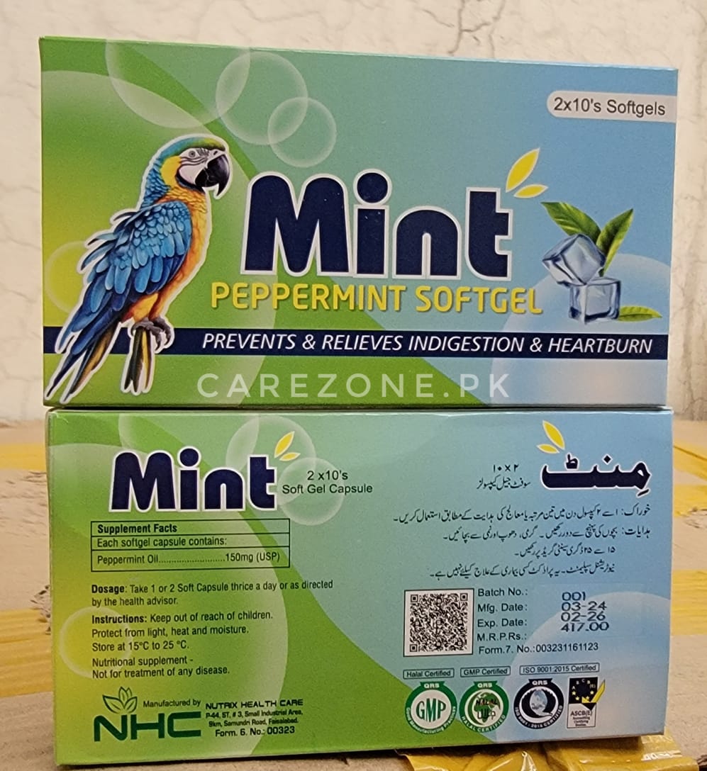 Mint softgels