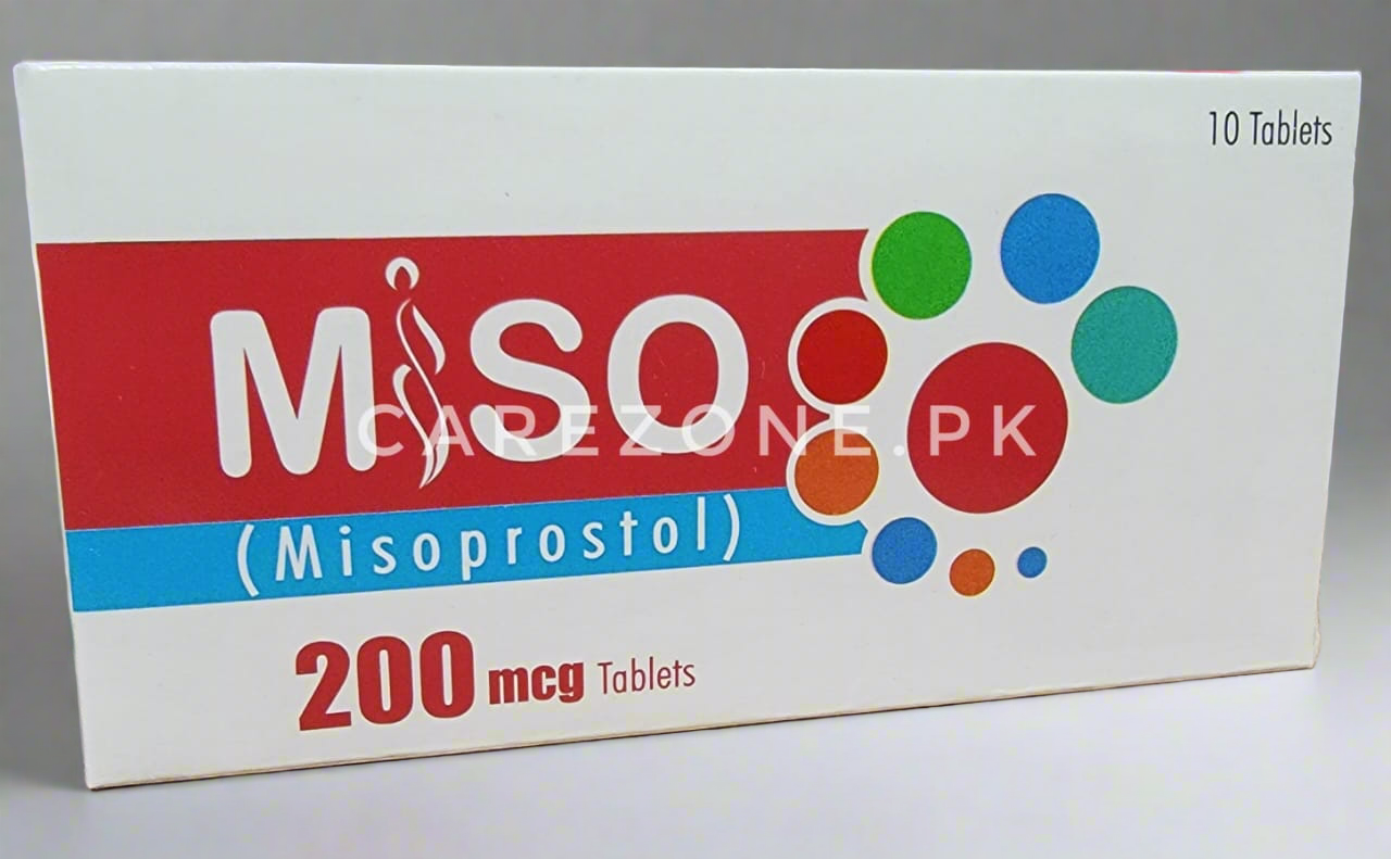 MISO Misoprostol 200 mcg Tablets - Pack of 10 | For Abortion, Ulcer Protection