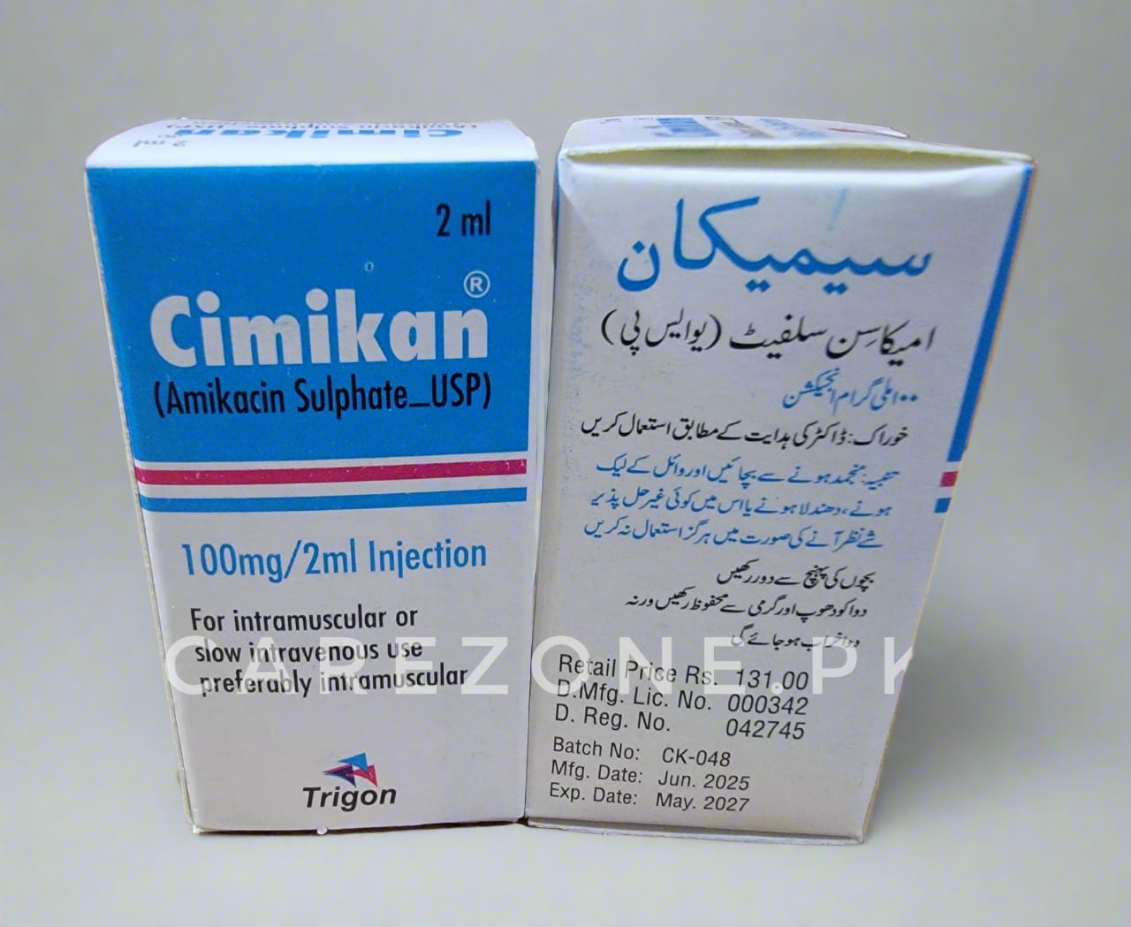 Cimikan 100mg/2ml Injection – Amikacin Sulphate