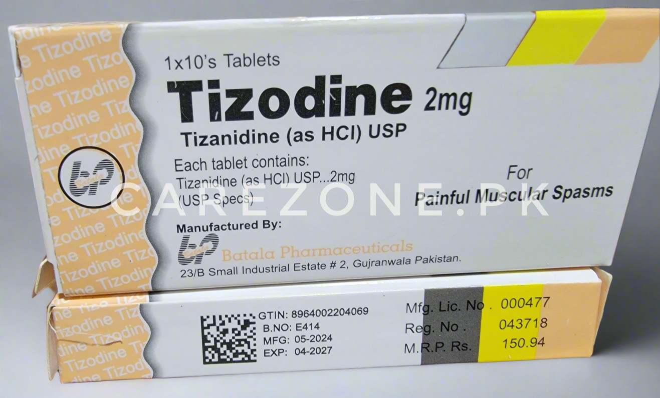 Tizodine 2mg tablets
