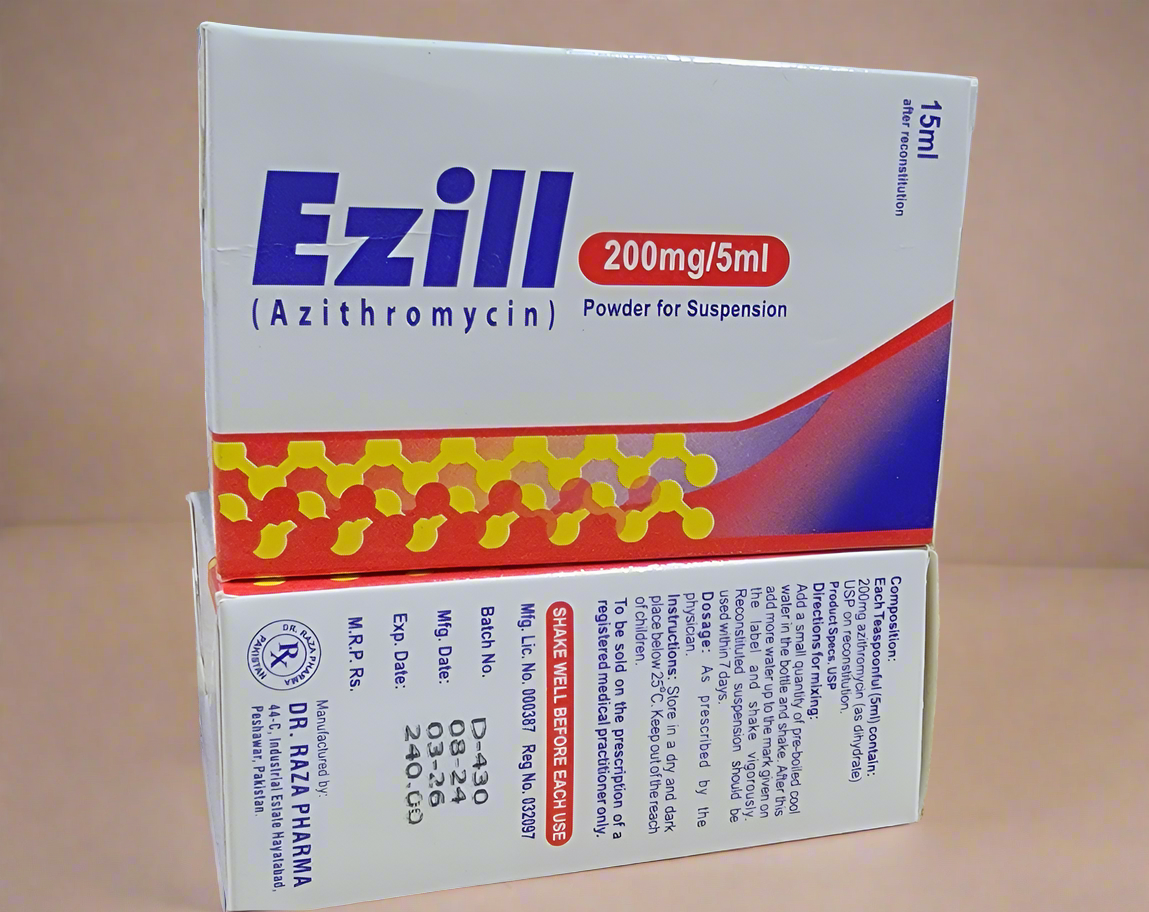 Ezill Suspension – Azithromycin 200mg/5ml | 15ml