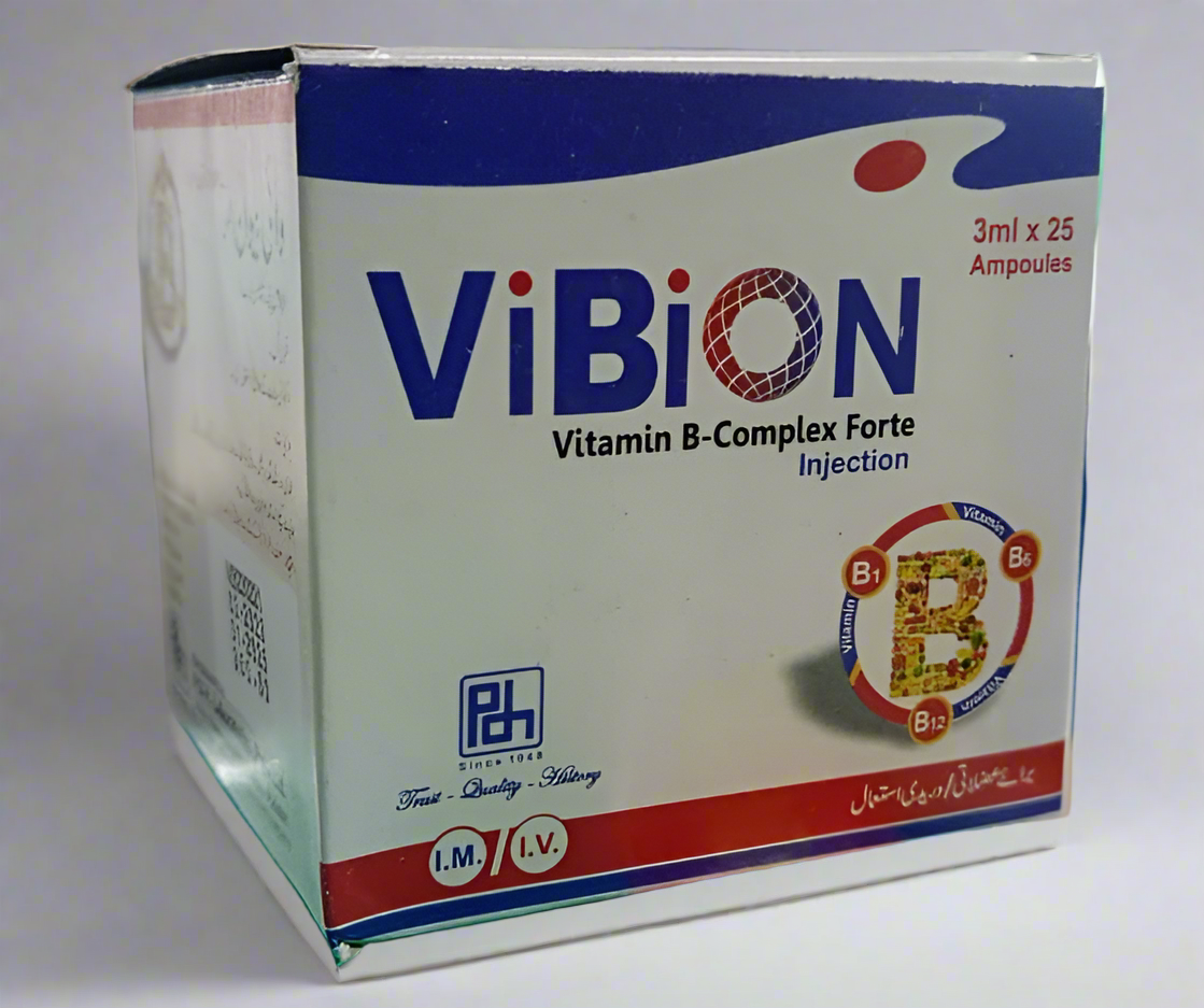Vibion Injection Vitamin B-compound -25 Ampoules Carezone.pk Vibion Injection Vitamin B-compound -25 Ampoules Carezone.pk