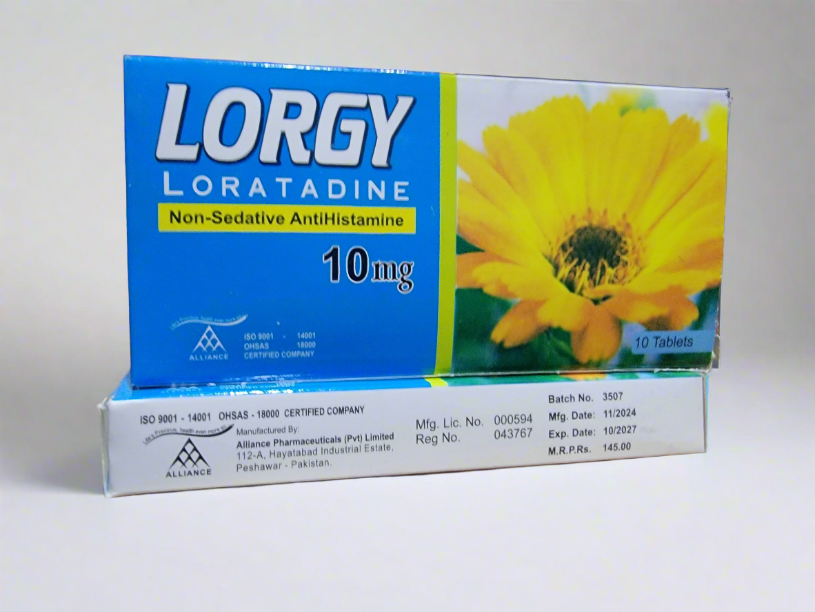 Lorgy 10mg tablet | Loratadine- Non-Sedative Antihistamine