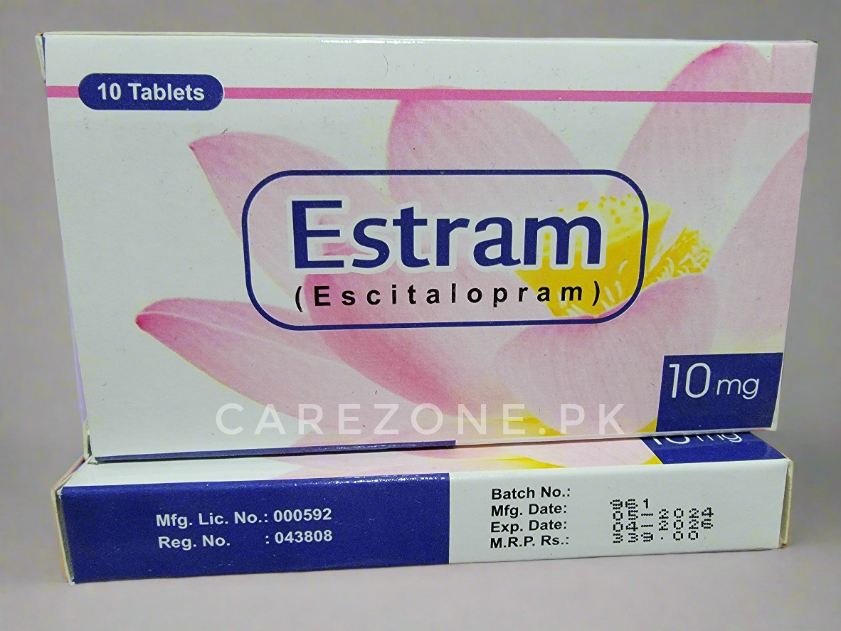Estram Tablets – Escitalopram 10mg | 10 Tablets
