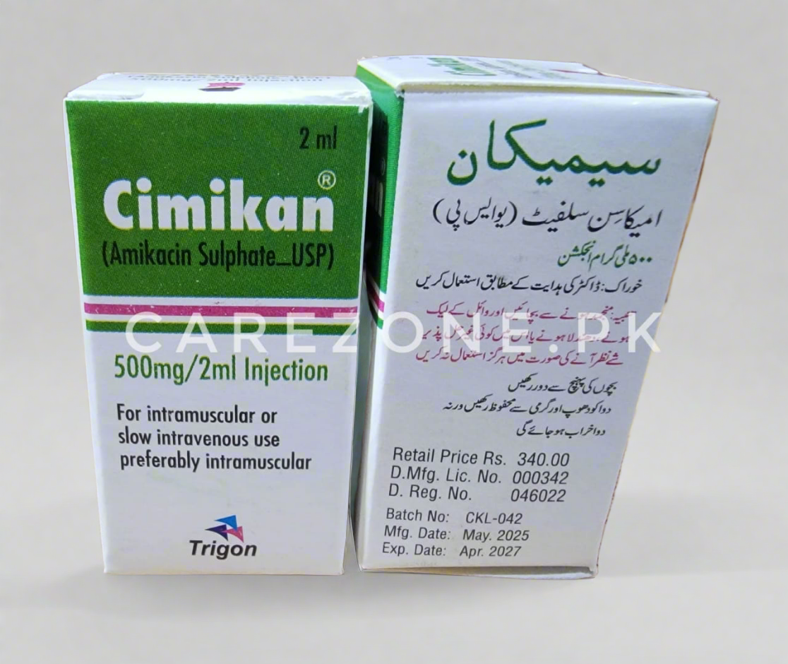 Cimikan 500mg/2ml Injection – Amikacin Sulphate