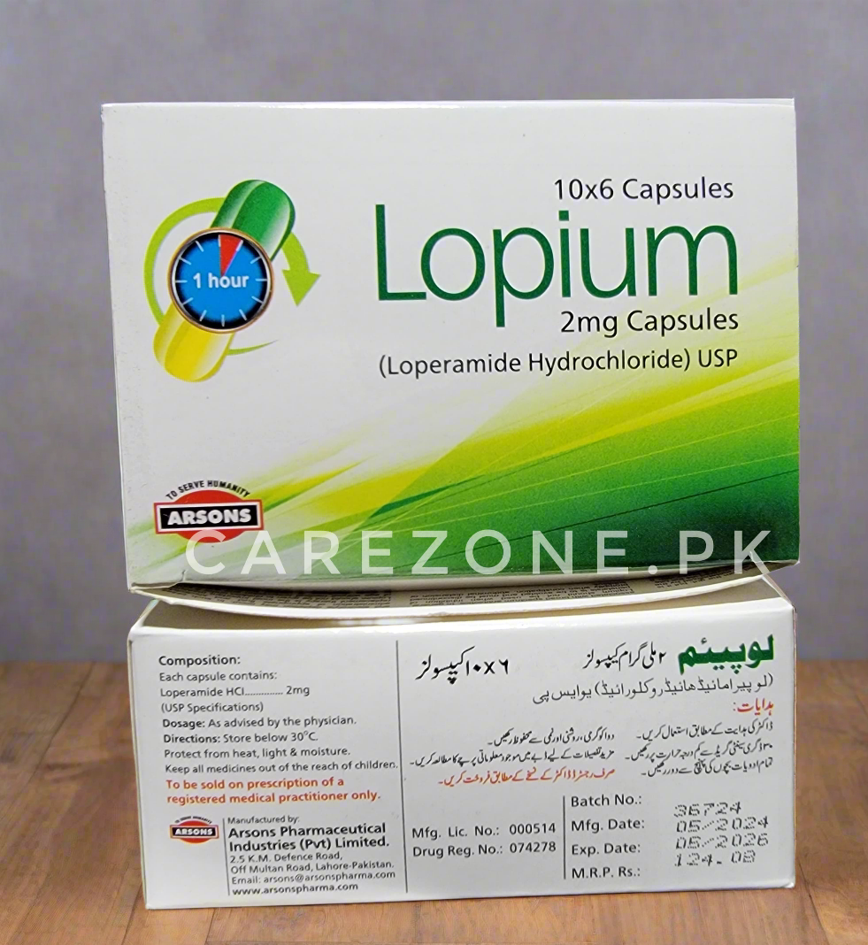 Lopium 2mg capsule (Loperamide)