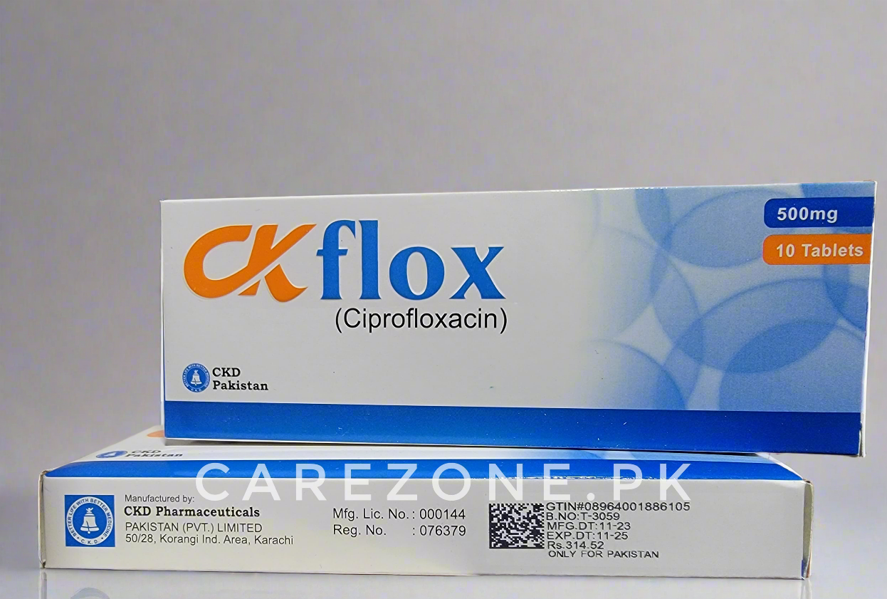 CK Flox 500mg Tablets – Ciprofloxacin 500mg | Pack of 10 Tablets