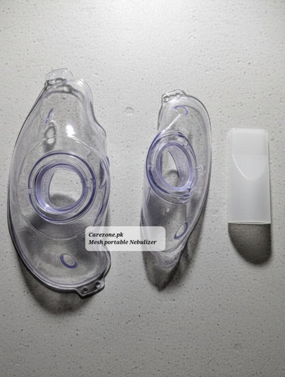 Mesh Portable Nebulizer Machine with Adult & Kid Masks, Mouthpiece, USB Cable, and Battery Operated - Best Portable Nebulizer in Pakistan