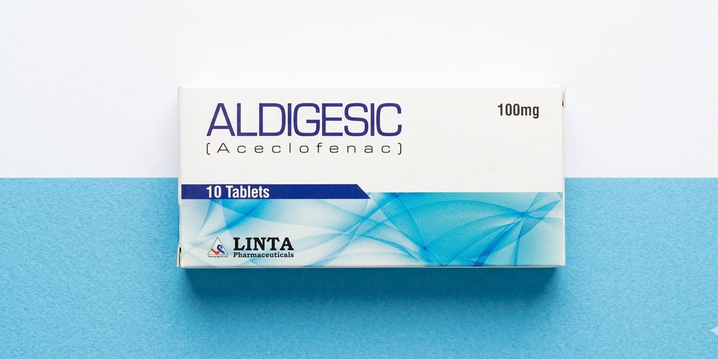 Aldigesic 100mg Tablets – Aceclofenac – 10 tab