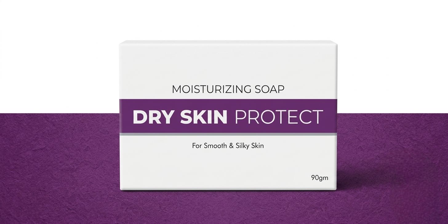 Dry Skin Moisturizing Soap | Smooth & Silky Skin Formula | 90g Bar