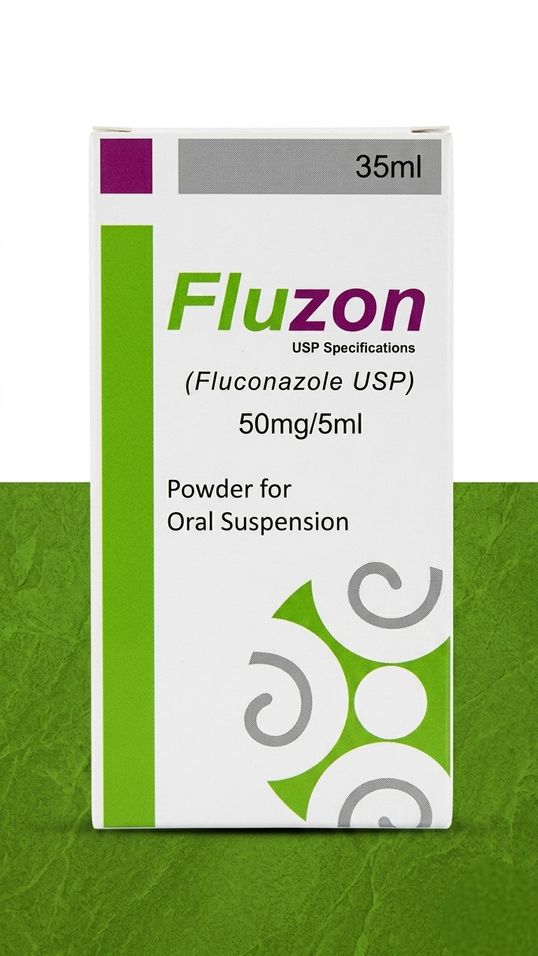 Fluzon Suspension 50mg/5ml 35ml – Fluconazole Antifungal Oral Treatment | Diflucan Alternative 35ml