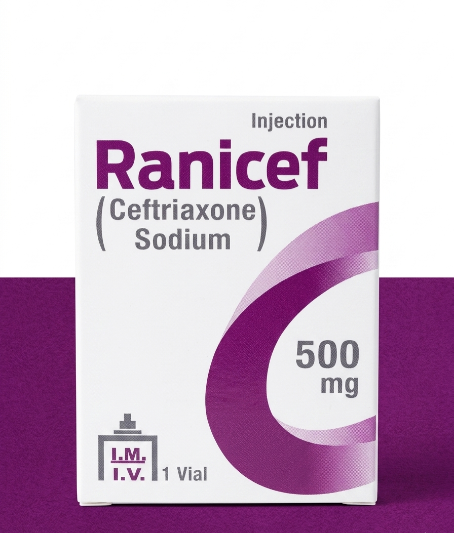Ranicef 500mg Injection I.M / I.V (Ceftriaxone Sodium) 1 Vial – Oxidil alternative/Ranicef 500mg Injection in Pakistan