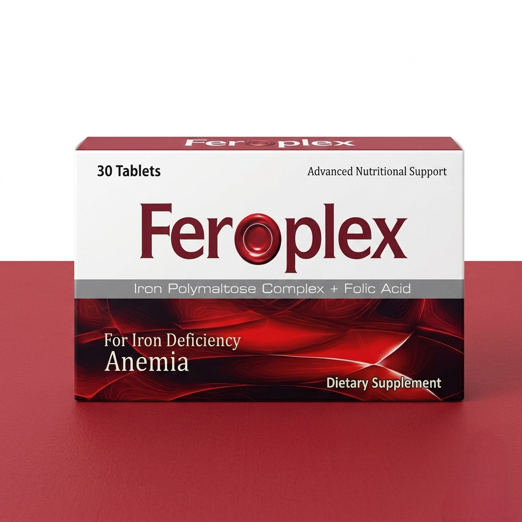Feroplex Tablet – Iron Polymaltose Complex + Iron | Anti-Anemia Formula | 30 Tablets