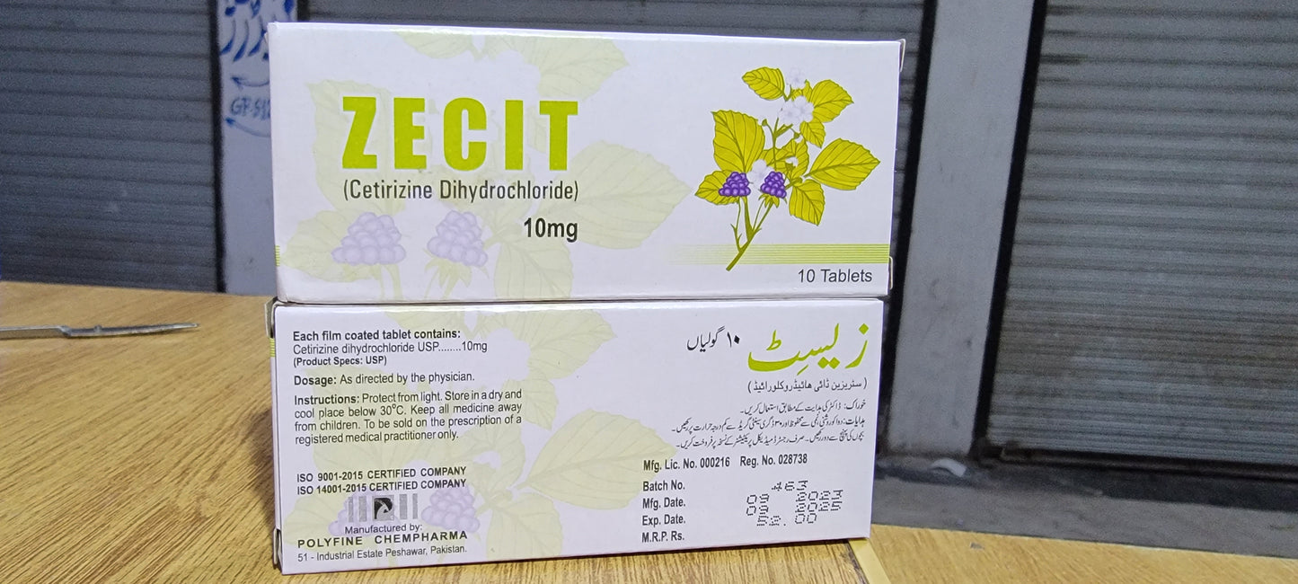 Zecit 10mg tab (Cetirizine)