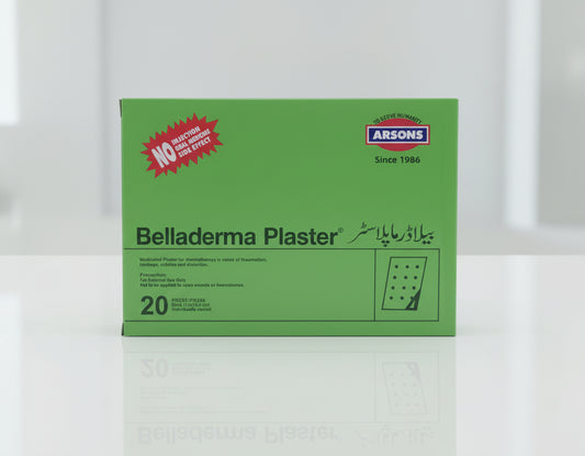 Belladerma Plaster – Pain Relief & Muscle Relaxing Plaster - Price in Pakistan - 20 Sheets in one box