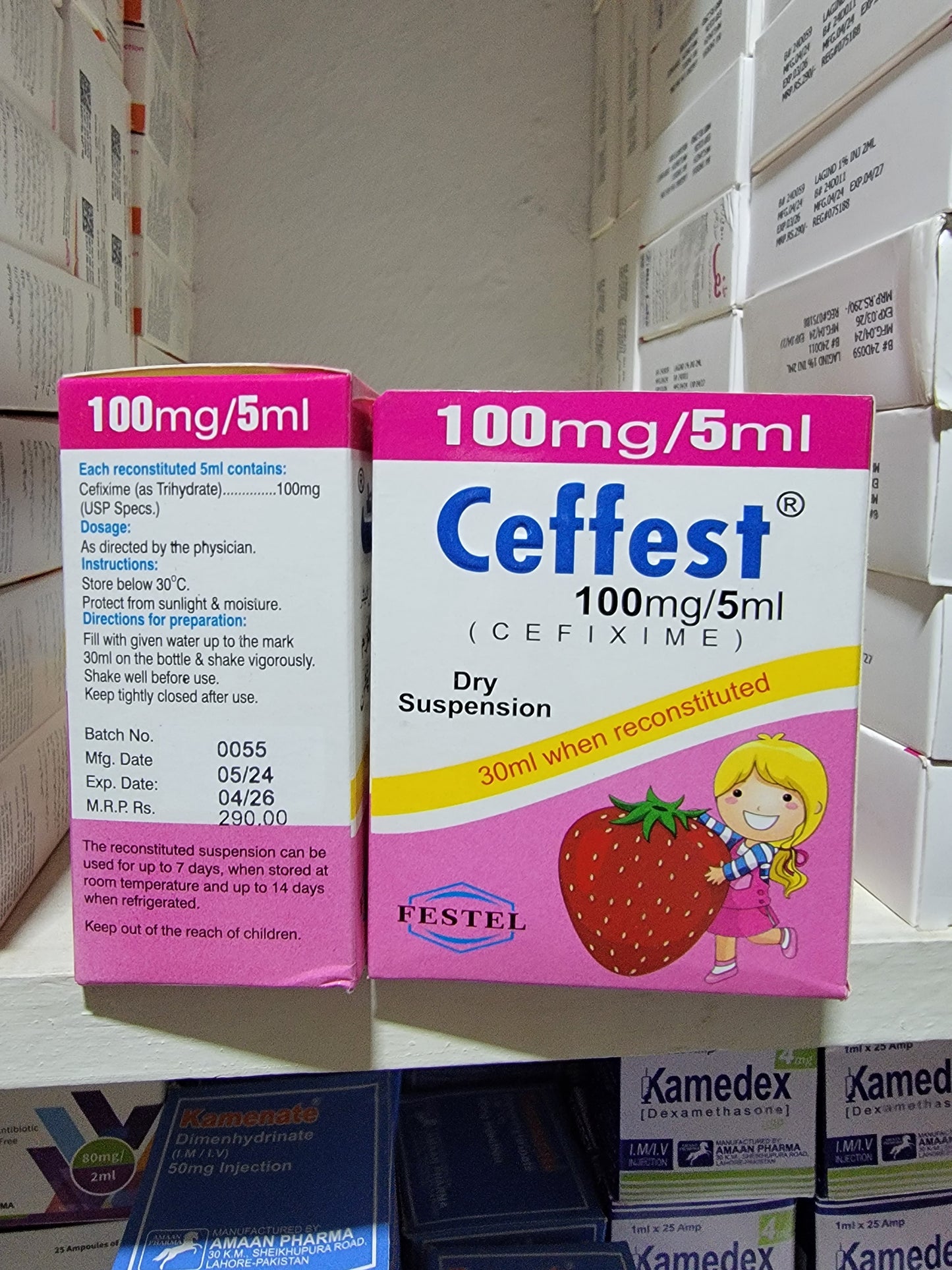 Ceffest 100mg/5ml Dry Suspension (Cefixime)