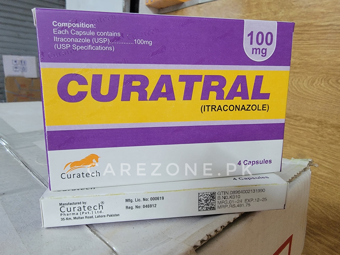 Curatral 100mg capsule