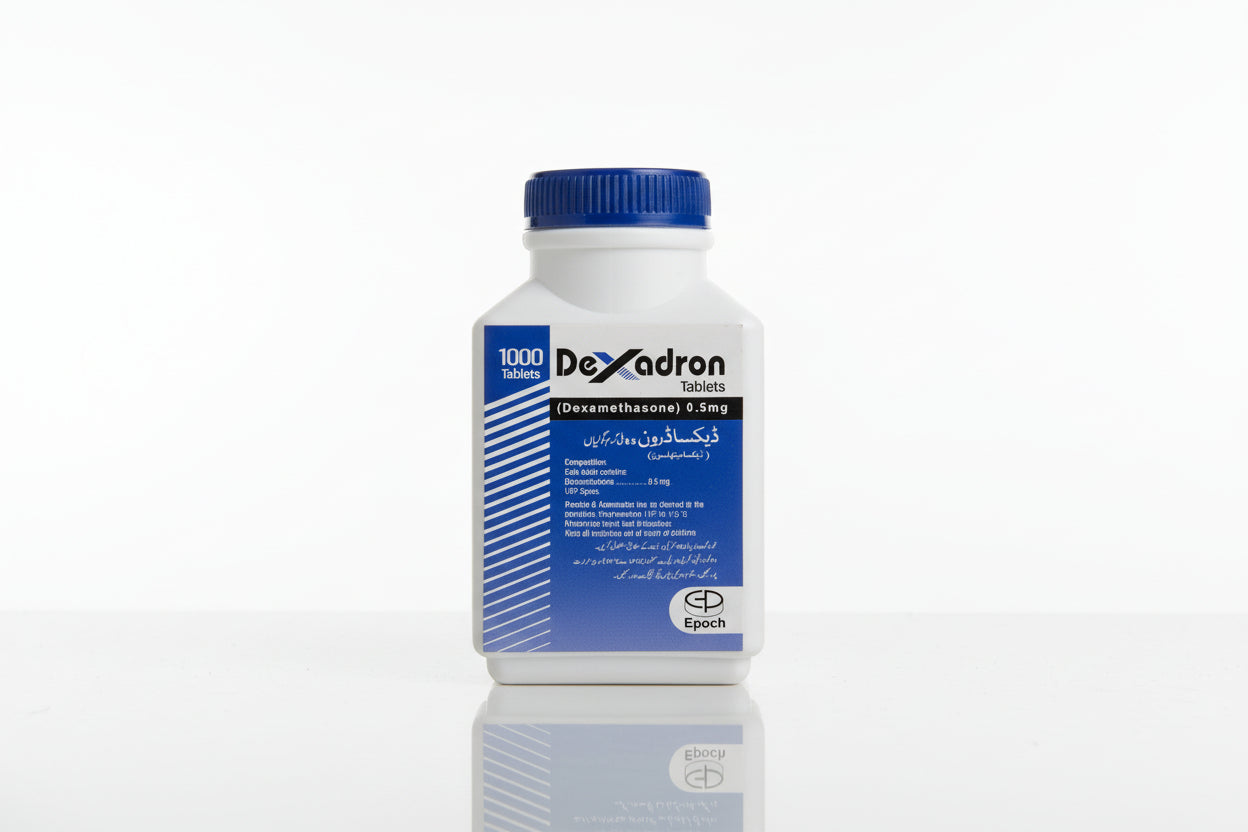 Dexadron 0.5mg Tablets – Dexamethasone – 1000 Tablets Jar | Corticosteroid Tablets | Dexamethasone Price in Pakistan