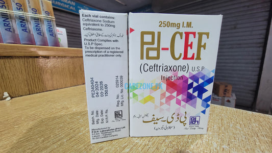 PDCEF 250mg  Injection I.M (Ceftriaxone sodium)