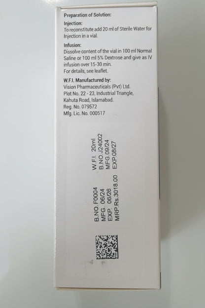 Meromax 1g Injection (Meropenem) I.V. - Meropenem Injection Price in Pakistan