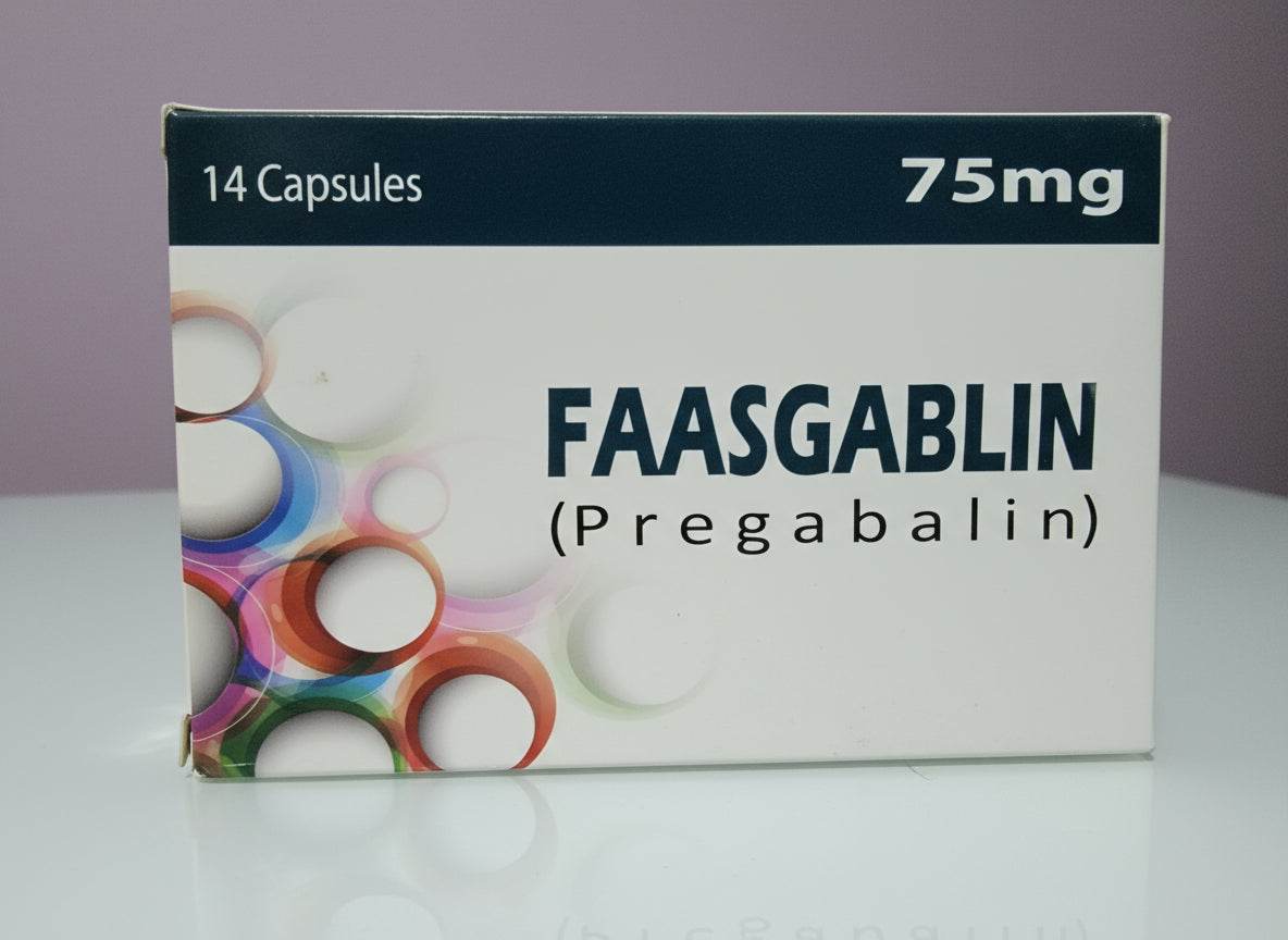 Faasgablin 75mg Capsules (Pregabalin) – 14 Capsules | Nerve Pain & Anxiety Relief