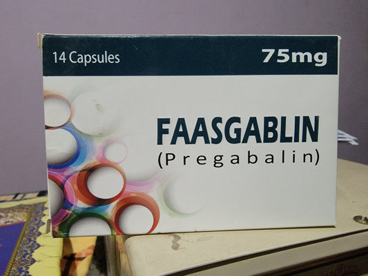 Faasgablin 75mg Capsules (Pregabalin) – 14 Capsules | Nerve Pain & Anxiety Relief