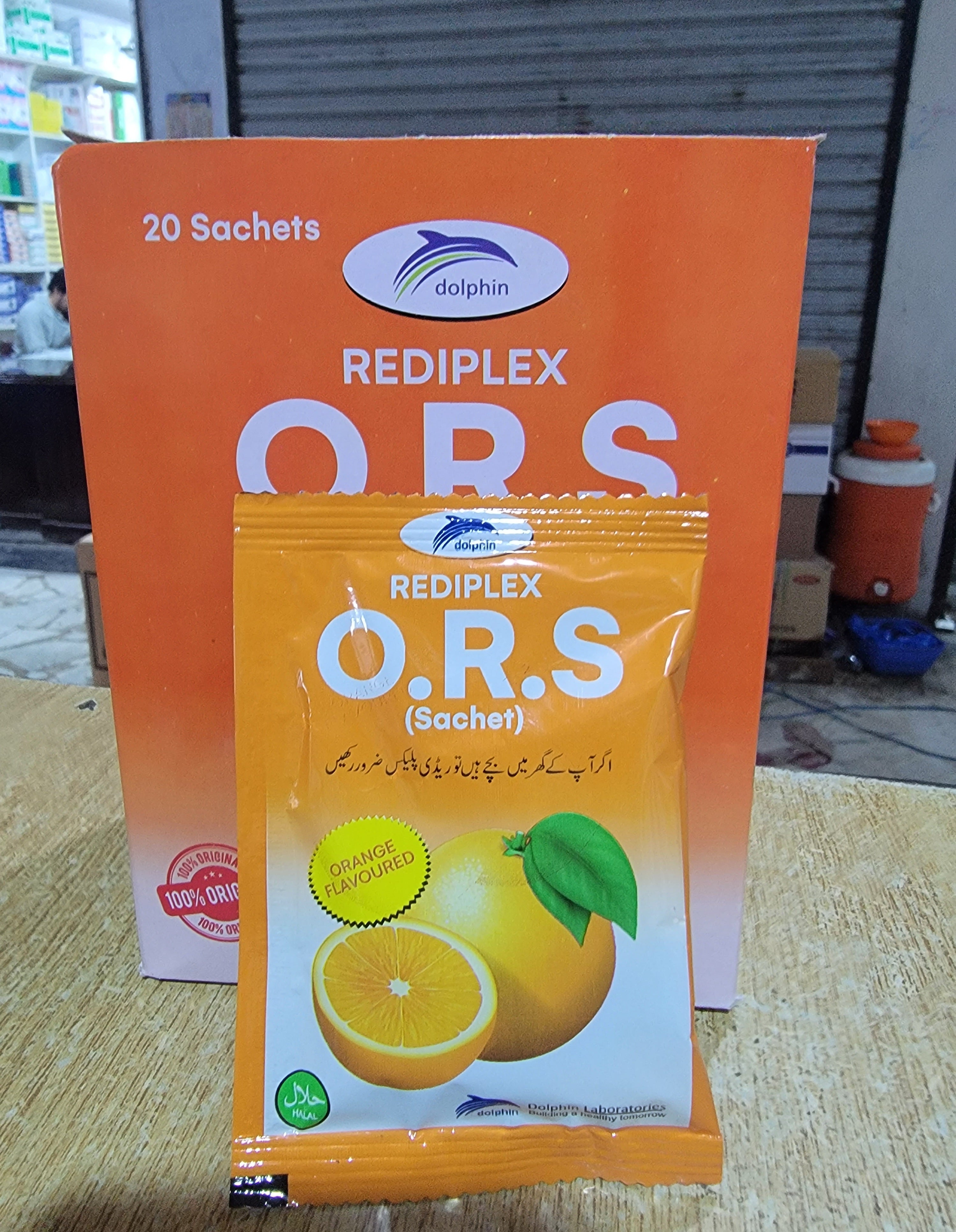 Rediplex ORS Sachet | Oral Rehydration Salts | 20 Sachets | Electrolyte Powder | Dolphin ORS Sachet