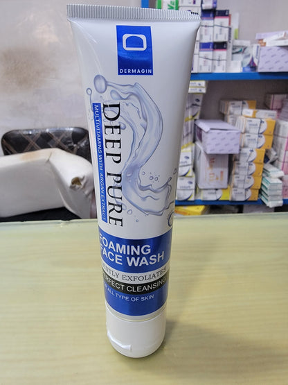 Deep Pure Facewash – With Multivitamins & Argan Extracts- Oil Control & Skin Brightening -Dermagin