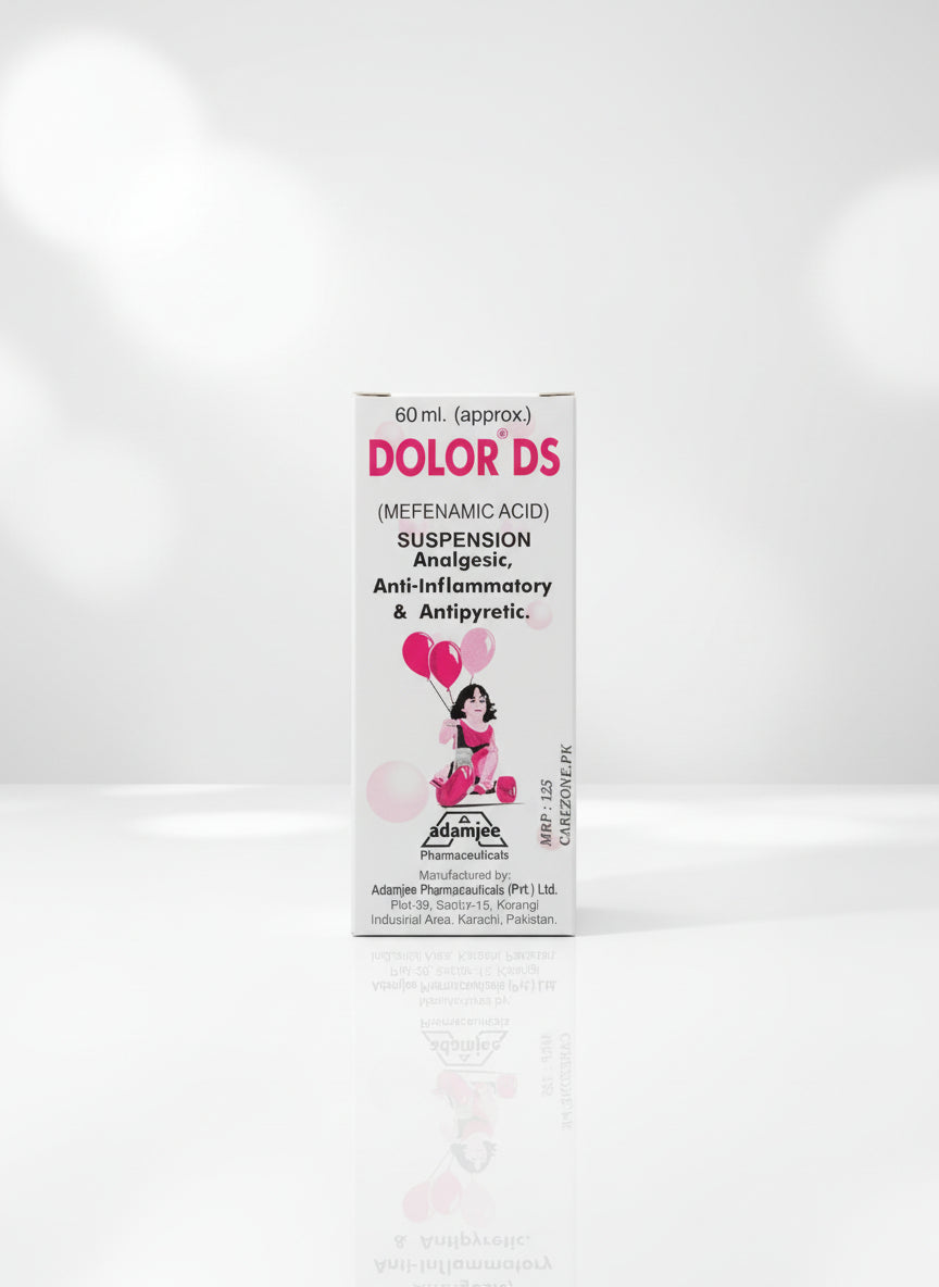 Dolor Syrup 200mg/5ml – Mefenamic Acid – 60ml Syrup for Pain and Fever Relief