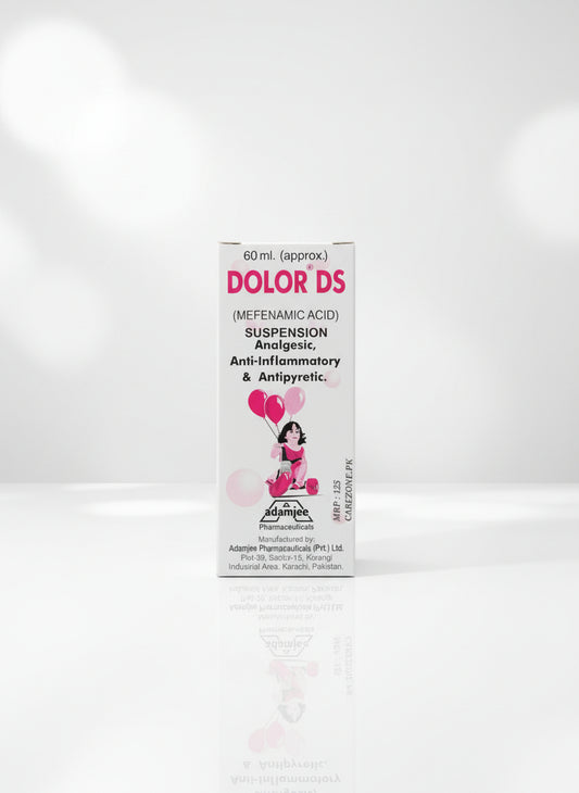 Dolor Syrup 200mg/5ml – Mefenamic Acid – 60ml Syrup for Pain and Fever Relief