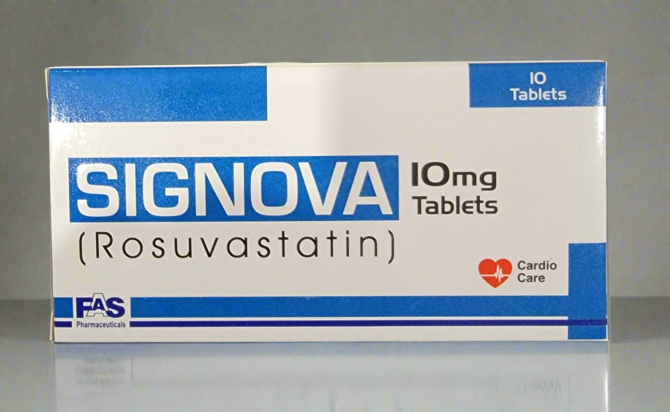 Signova 10mg Tablets (Rosuvastatin) – 10 Tablets | Cholesterol & Heart Health Support
