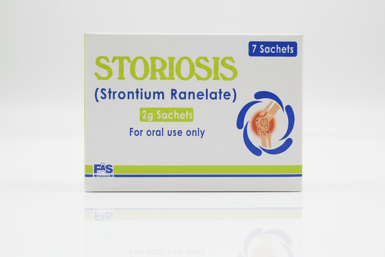 Storiosis Sachets 2g (Strontium Ranelate) – Bone Strength & Osteoporosis Treatment | 7 Sachets | Storiosis Price in Pakistan