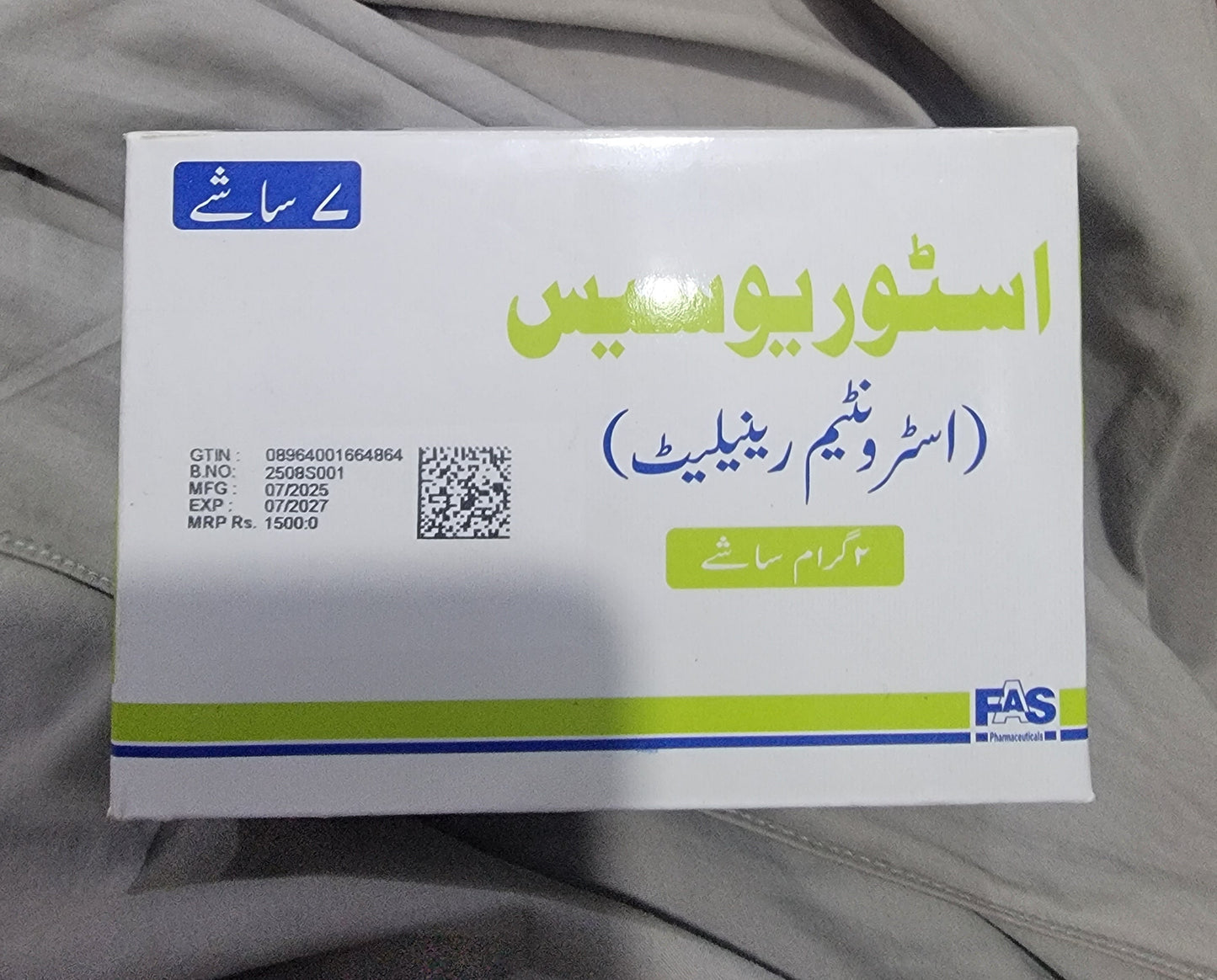 Storiosis Sachets 2g (Strontium Ranelate) – Bone Strength & Osteoporosis Treatment | 7 Sachets | Storiosis Price in Pakistan