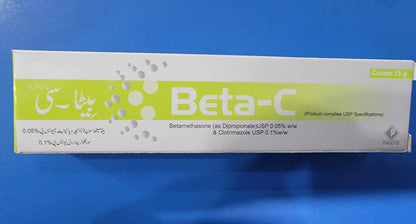 Beta-C Cream – Betamethasone + Clotrimazole – 15g | Anti-Allergic & Anti-Fungal Cream