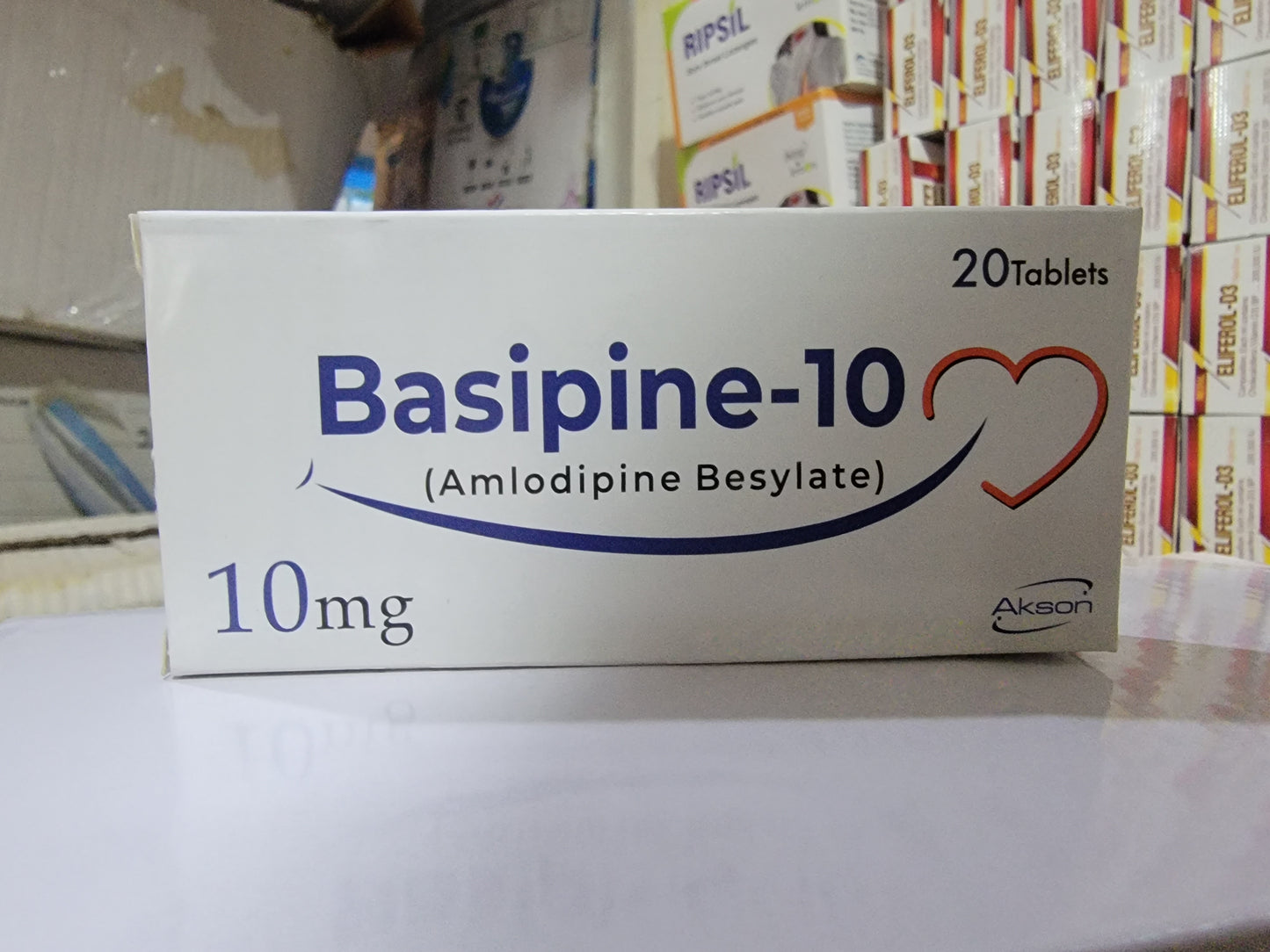 Basipine-10 (Amlodipine Besylate 10mg Tablets for Blood Pressure Control)