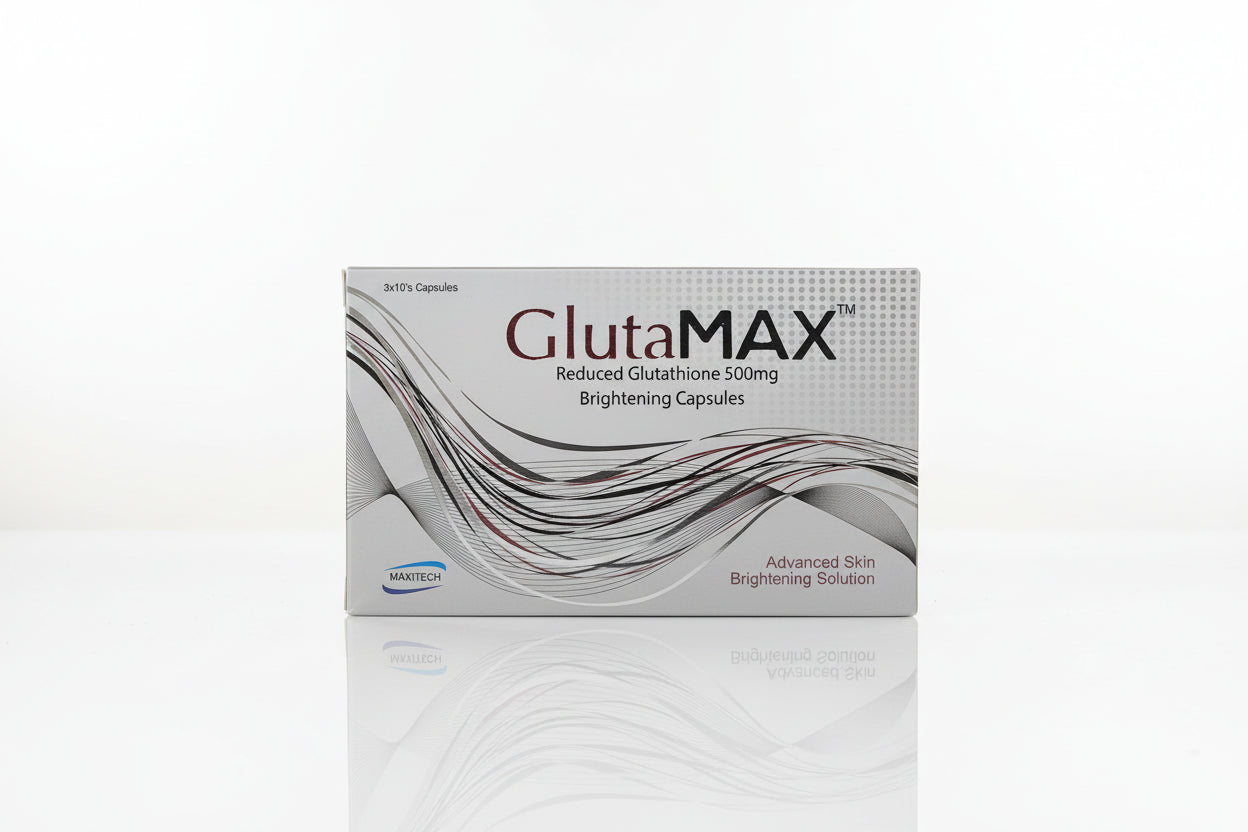 Glutamax 500mg Capsules – Reduced Glutathione Skin Brightening Formula – 30 Capsules | Glutamax 500mg Capsule Price in Pakistan