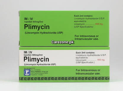Plimycin (Lincomycin 600mg – 2ml Vial) I.M/I.V Injection | Pliva Pharmaceutical | Lincomycin Price in Pakistan
