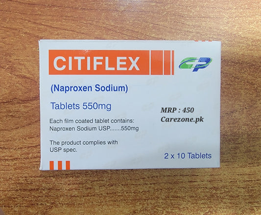 Citiflex 550mg Tablet – Naproxen 550mg – 20 Tablets | Synflex Alternative | Pain Relief Medicine Price in Pakistan