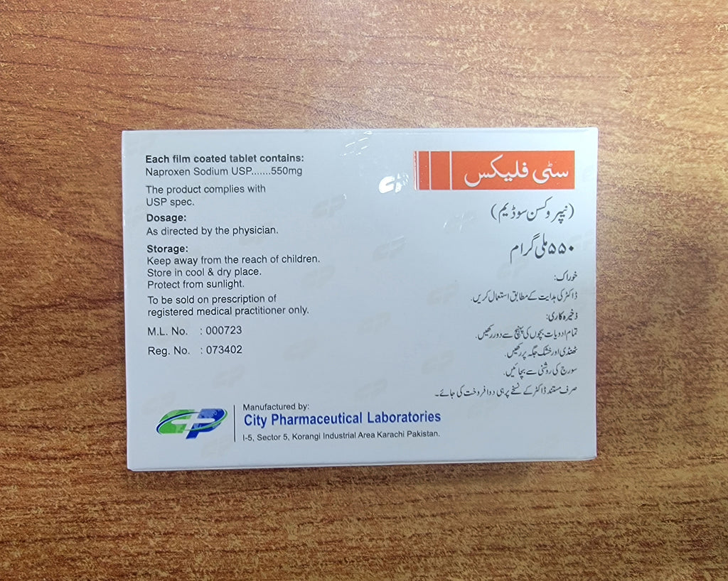 Citiflex 550mg Tablet – Naproxen 550mg – 20 Tablets | Synflex Alternative | Pain Relief Medicine Price in Pakistan