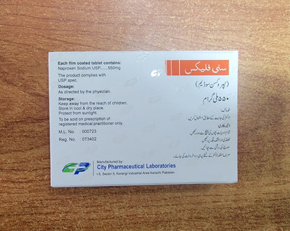 Citiflex 550mg Tablet – Naproxen 550mg – 20 Tablets | Synflex Alternative | Pain Relief Medicine Price in Pakistan