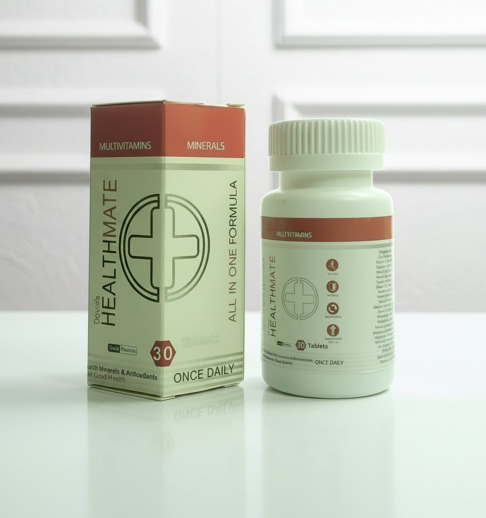 Healthmate Tablets – Antioxidant, Multivitamin & Mineral Supplement | 30 Tablets | All in one solution