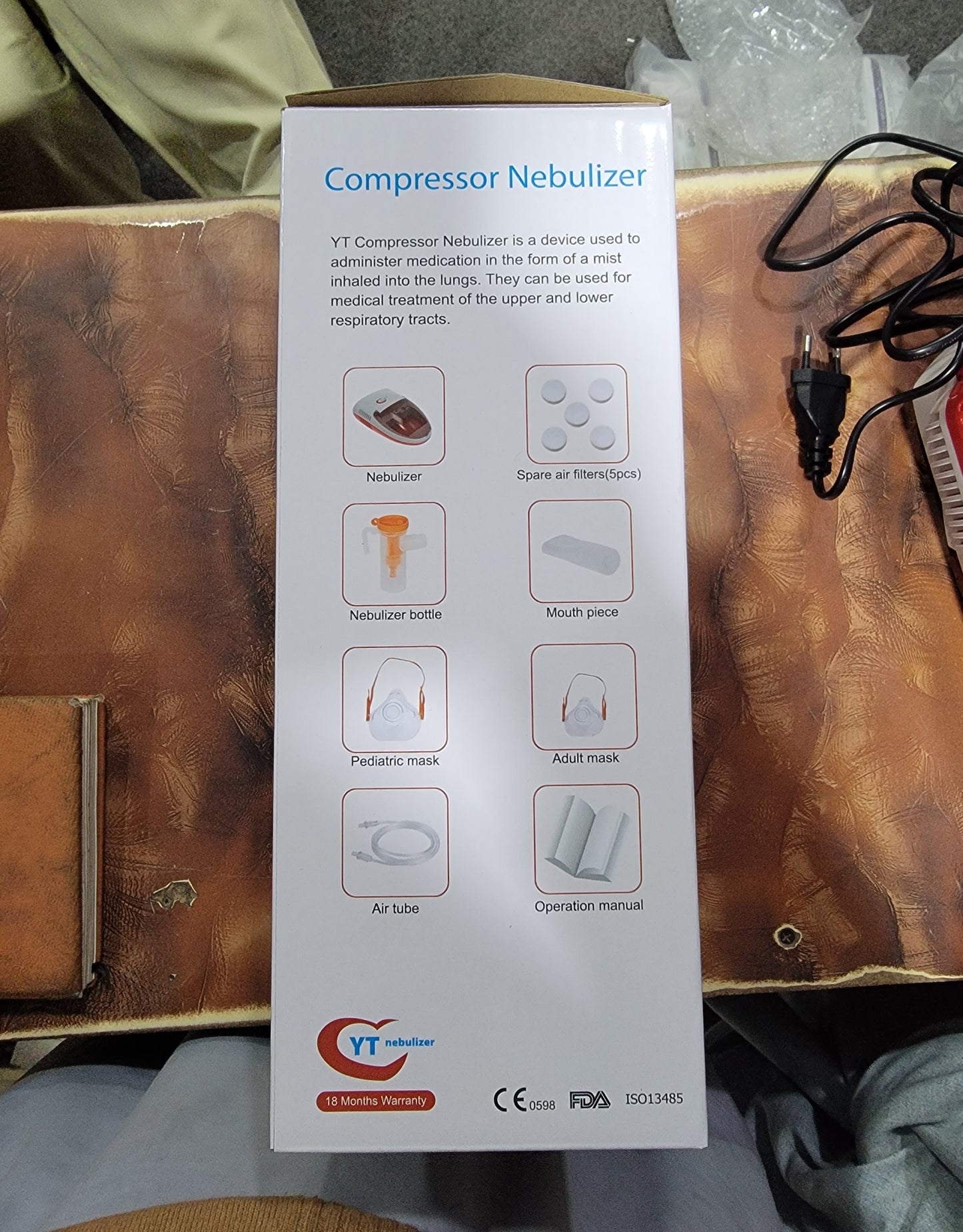 YT Compressor Nebulizer – Complete Aerosol Delivery System (18 Months Warranty)- Affordable Nebulizer