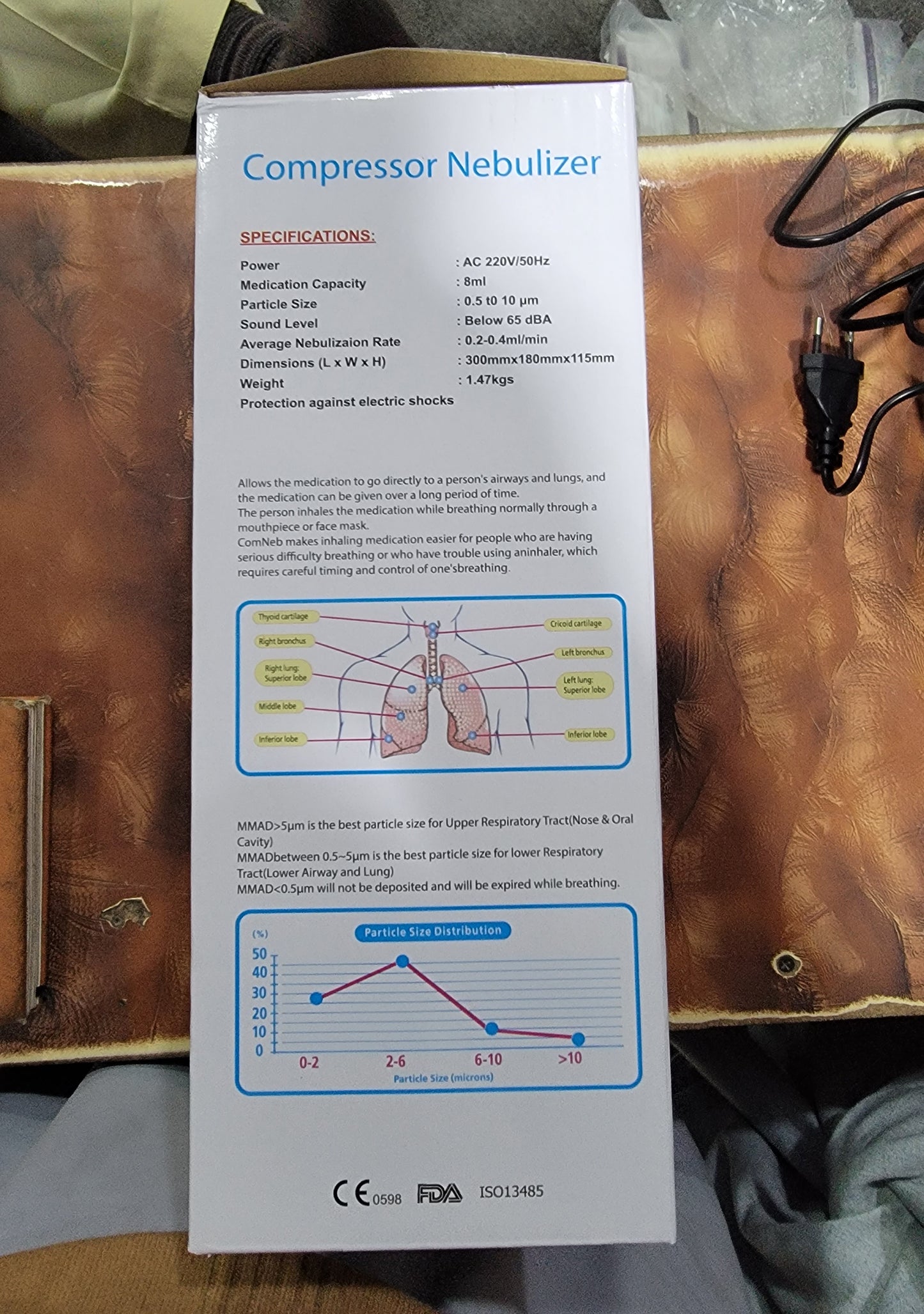 YT Compressor Nebulizer – Complete Aerosol Delivery System (18 Months Warranty)- Affordable Nebulizer