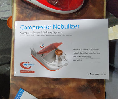 YT Compressor Nebulizer – Complete Aerosol Delivery System (18 Months Warranty)- Affordable Nebulizer