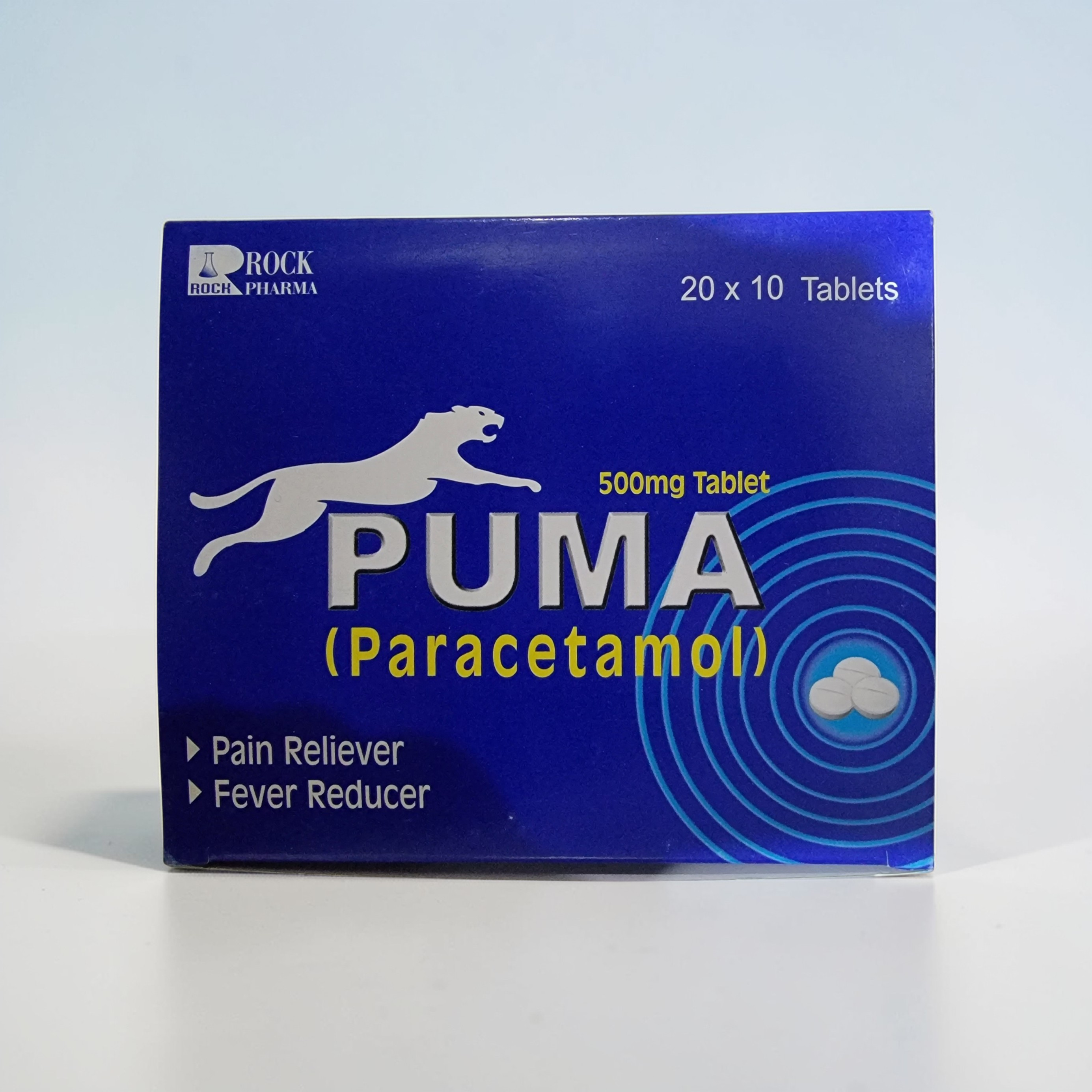 Puma Tablets (Paracetamol 500mg) | Pain & Fever Relief | 200 Tablets