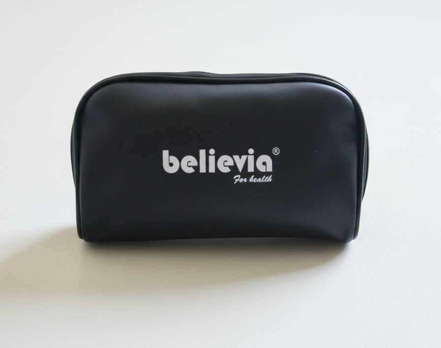 Believia Manual BP Set HS-20A – Aneroid Sphygmomanometer with Heavy Metal Gauge